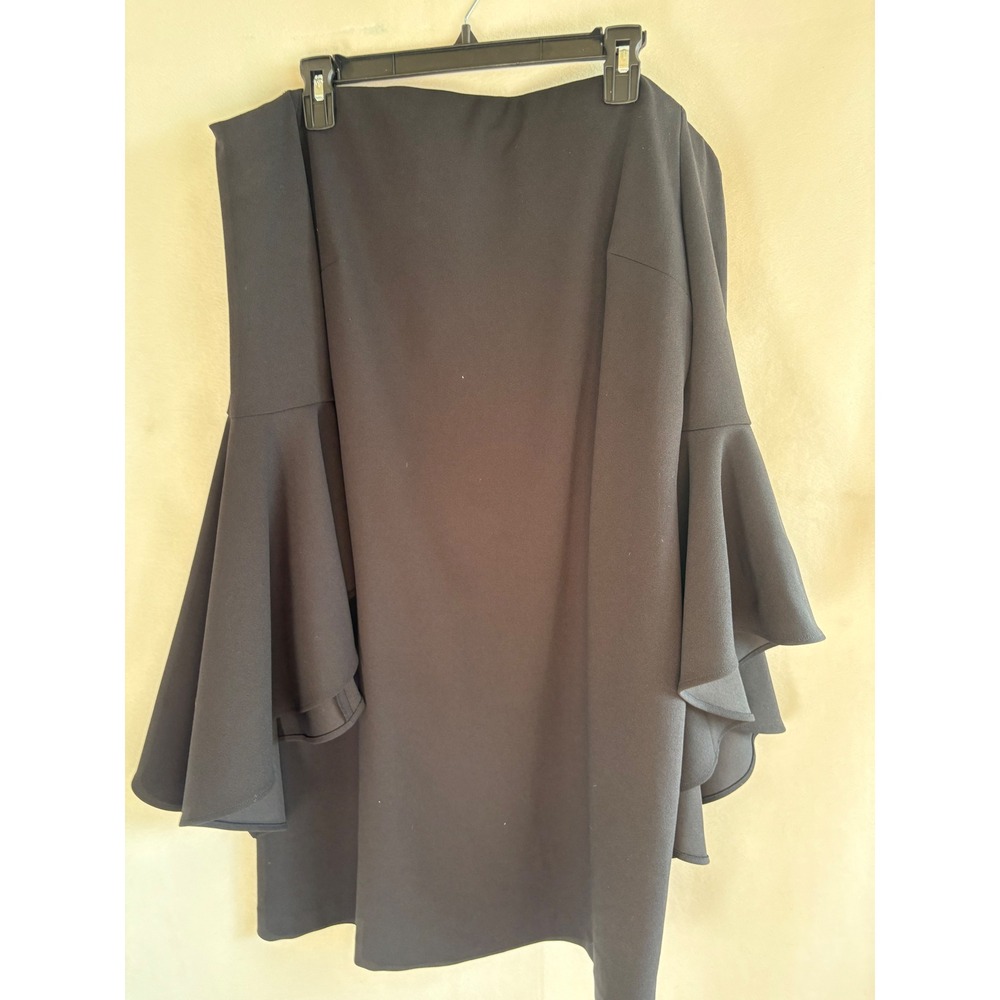 Vince Camuto Black Off The Shoulder Bell Sleeve Cocktail Dress Large